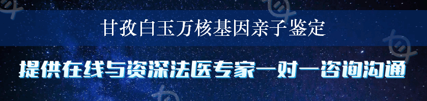 甘孜白玉万核基因亲子鉴定